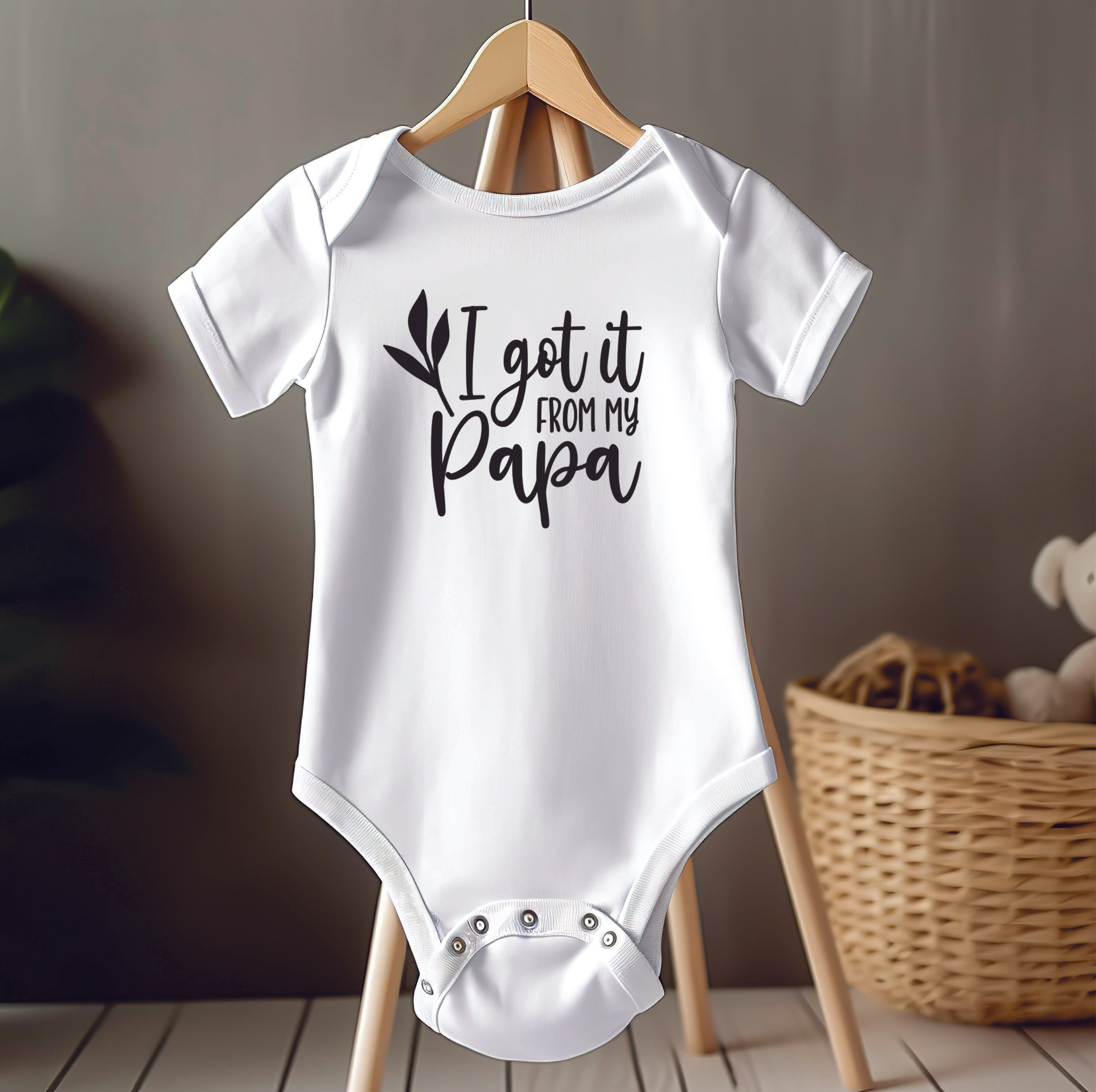 Onesie - I got it from my Papa, white