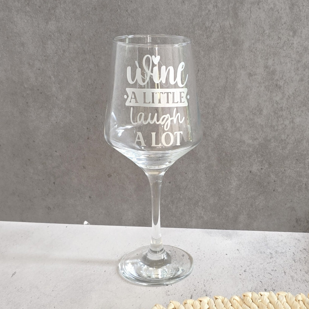 Personalised Engraved Wine Glass, glass, champagne