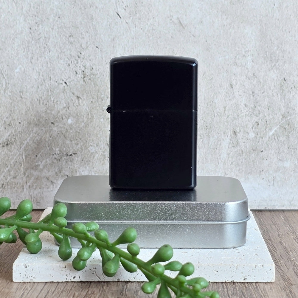 Black Zippo Style Lighter - plain