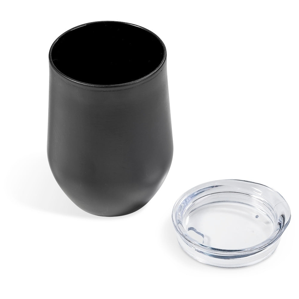 Black Personalised Drinking Tumbler 350ml