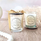 Coaster-Lid Luminary: Bespoke Candle Votive Favour, white, wedding favour