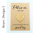 Heart-Shaped Save the Date Magnets, wood, save the date