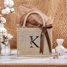 Personalised Midi Jute Bags, wedding favour