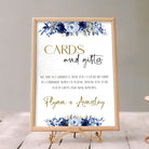 Midnight Blooms - Cards & Gifts Sign - A4, gold, A4
