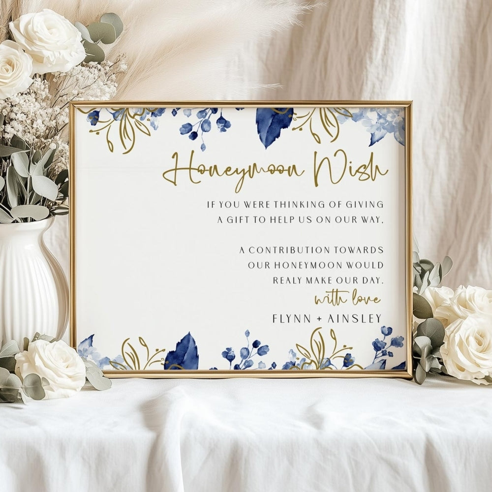 midnight-blooms-printed-honeymoon-fund-sign-a5, A5