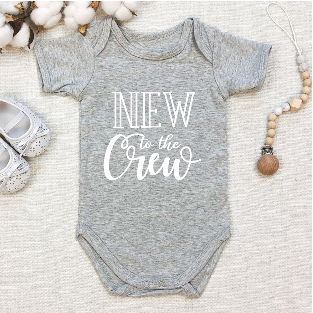 Onesie - New to the Crew, white