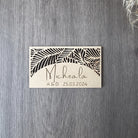 Leaf Design Wooden Name Place Holders, wood, place card