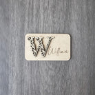 Monogram Name Place Holders, wood, place card