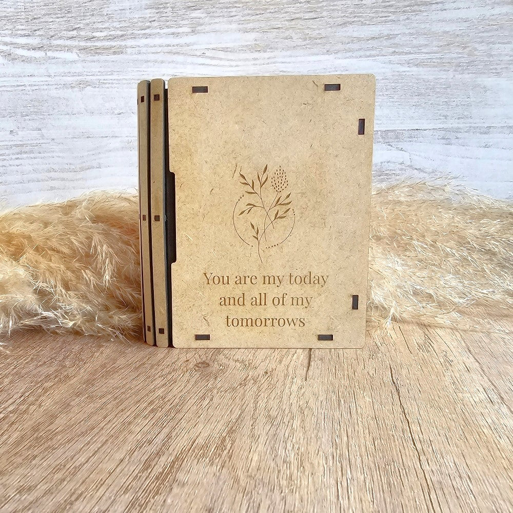 Secret Safe Book Ring Box, wood