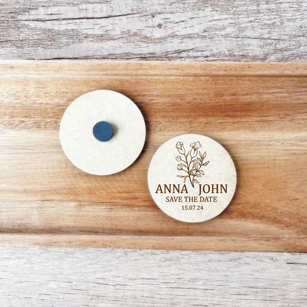 Save the Date Magnets, wood, save the date