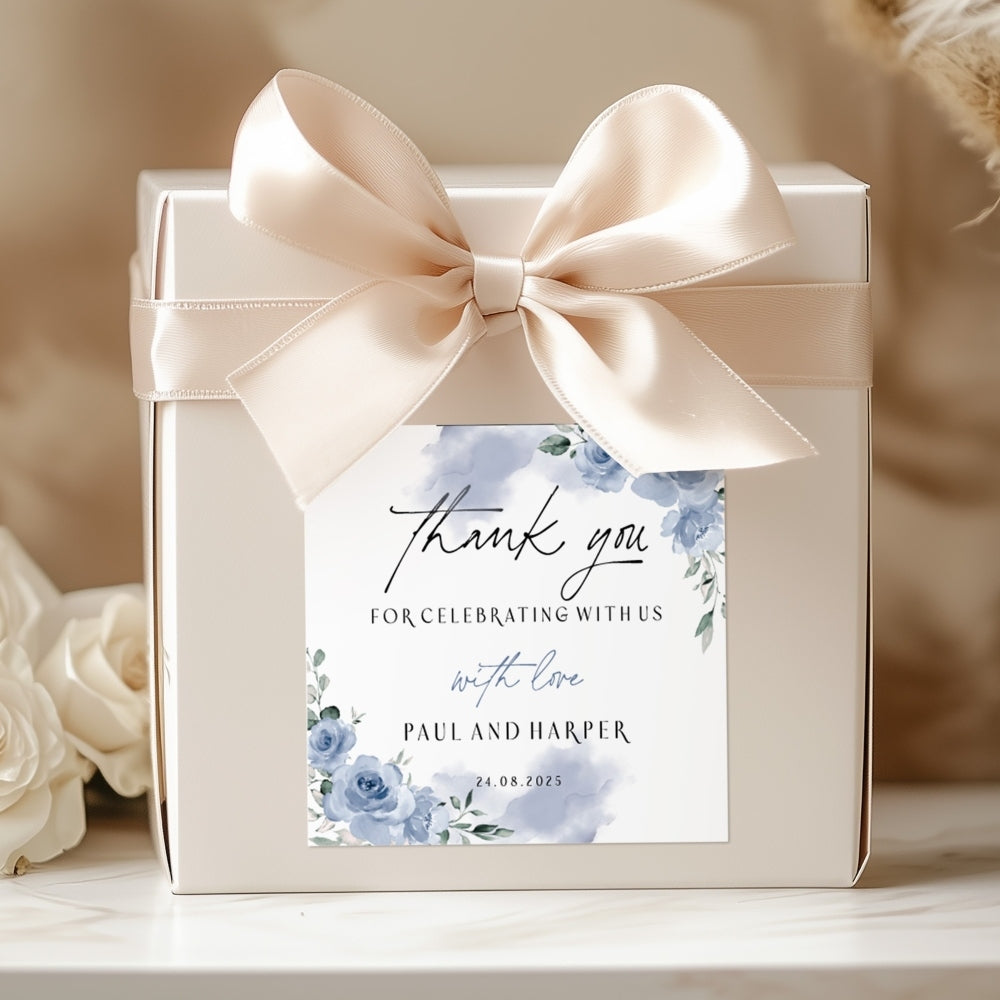 Serene Blues Stationery Set Sticker