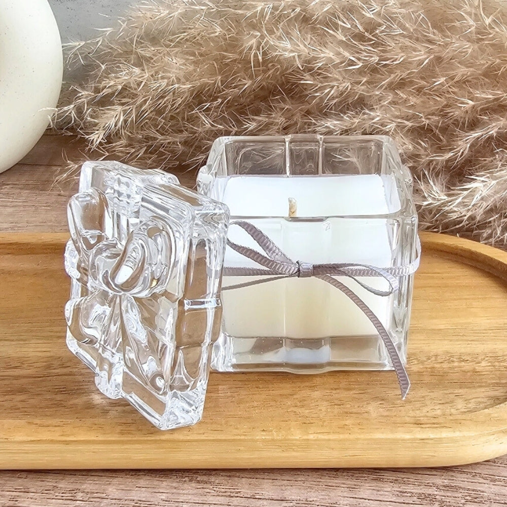 Candle in a trinket jar