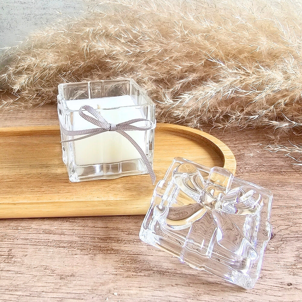 Candle in a trinket jar