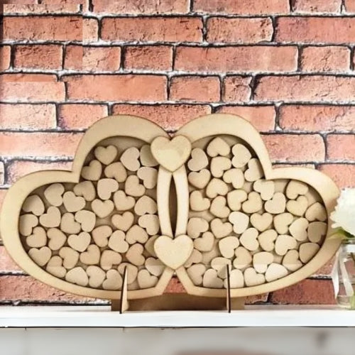 Two Hearts Guestbook Dropbox, guest book