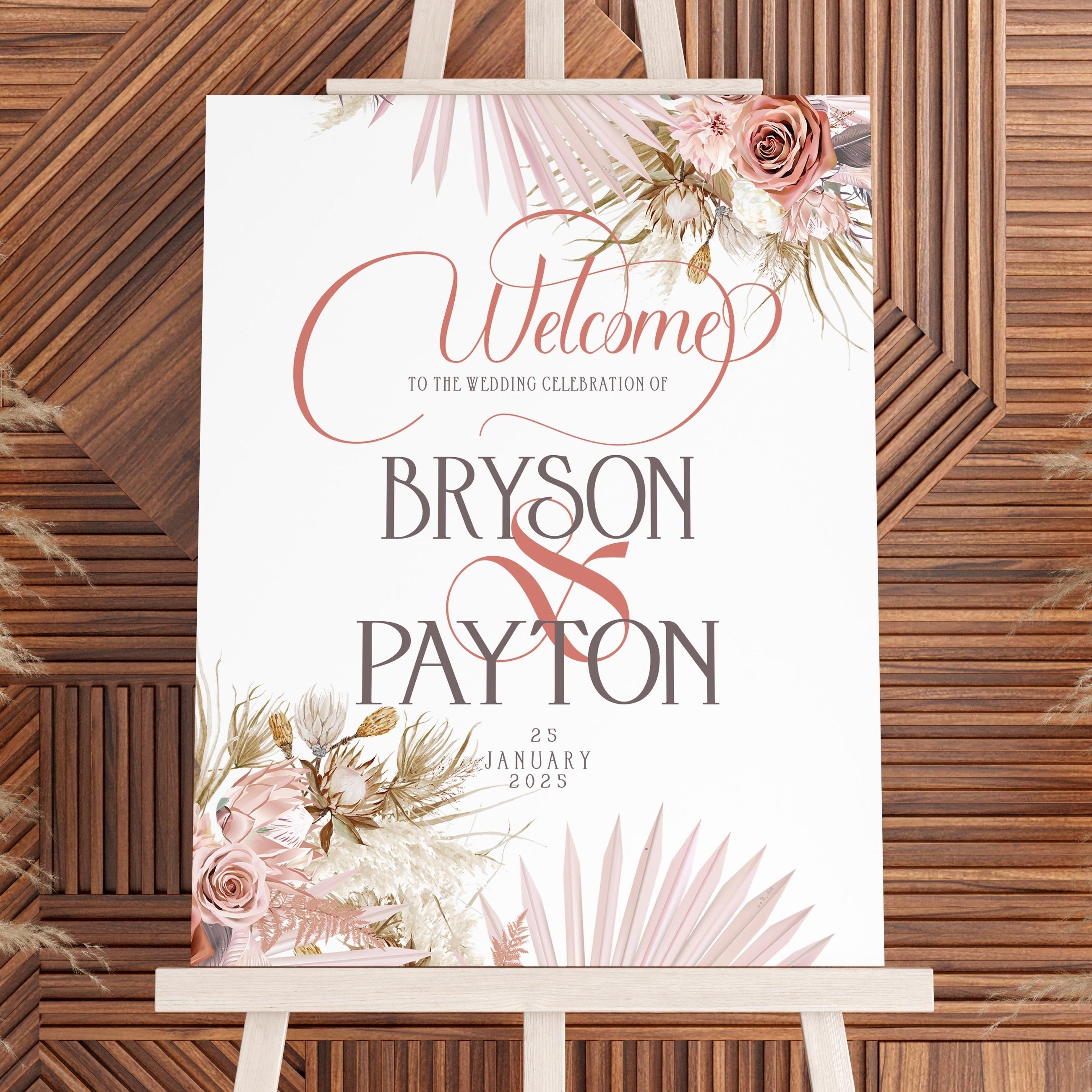 Welcome Sign - Wild Romance Boho - Portrait, white, welcome sign