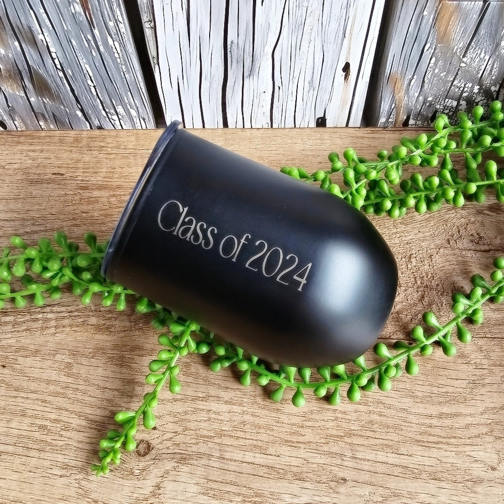 black drinking tumbler 350ml