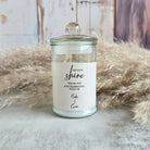 Personalised Candle in a Jar II, wedding favour