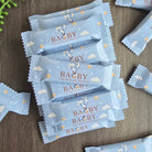 custom baby shower wrapped chocolate