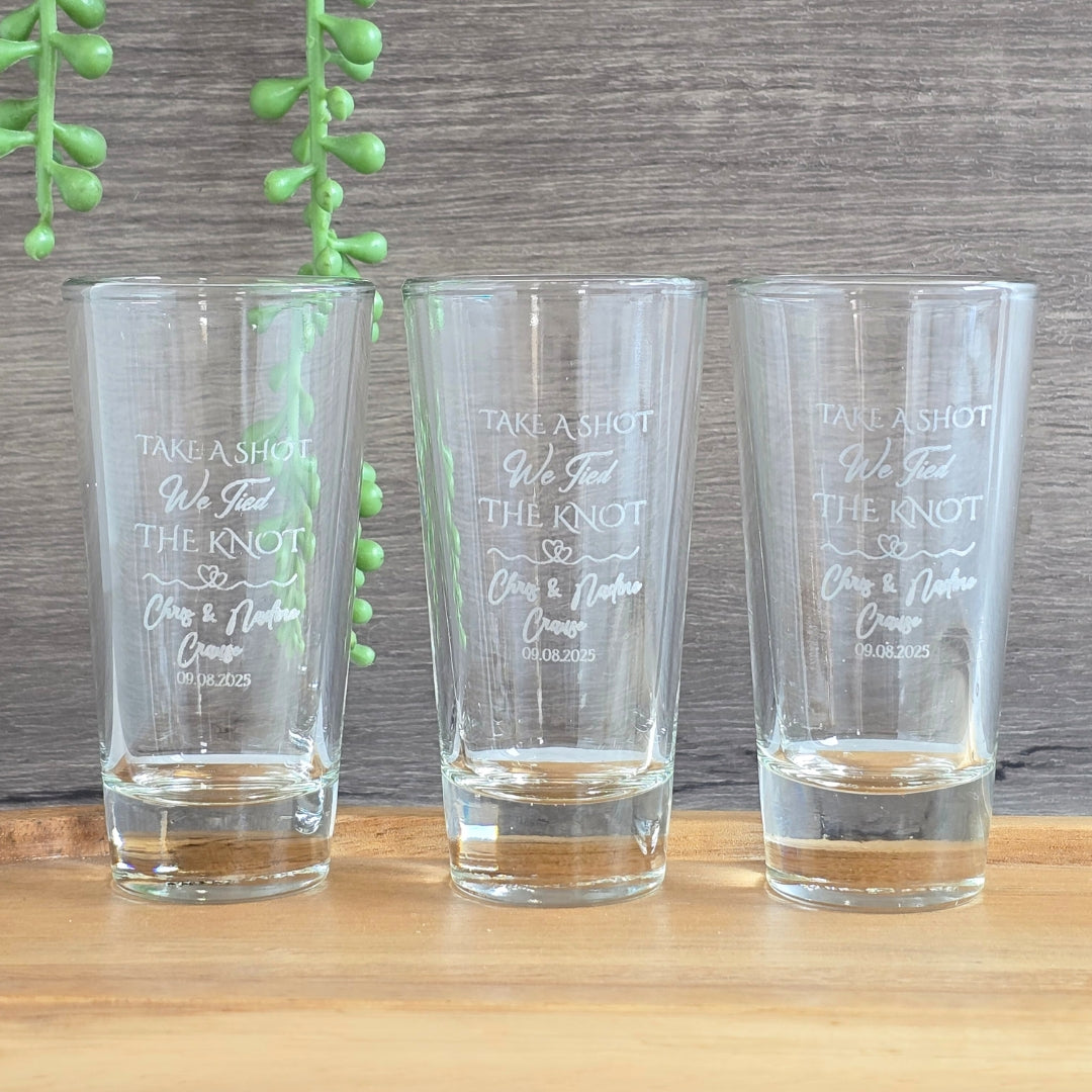 engraved shot glasses with silver fill