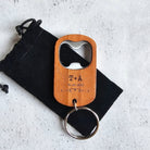 Rustic Wooden Bottle Opener Keyring, wood, wedding favour