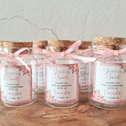 Midi Tube Glass Jar with Cork Lid - 75ml, glass, wedding favour