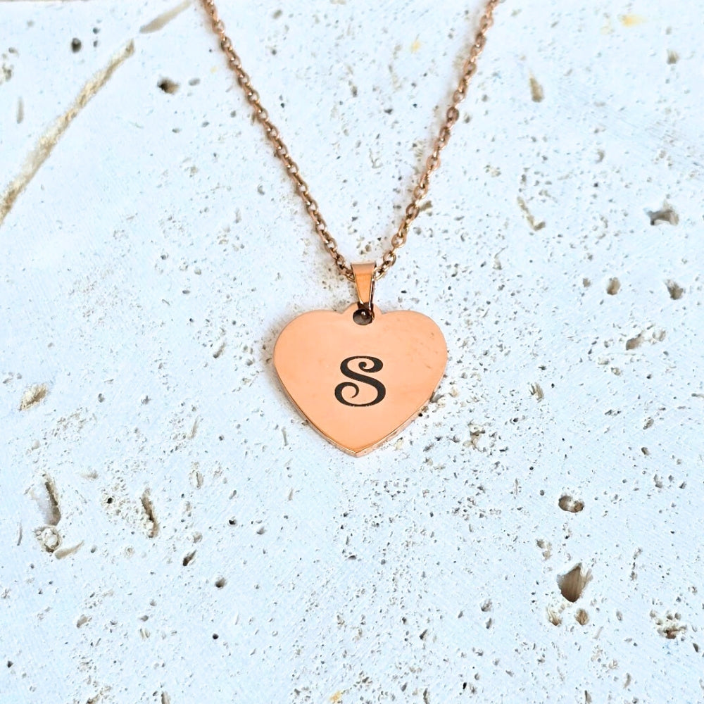 heart shaped pendant chain