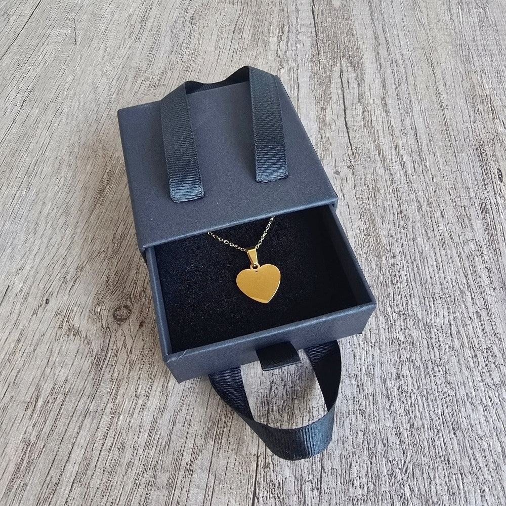 heart shaped pendant necklace mini