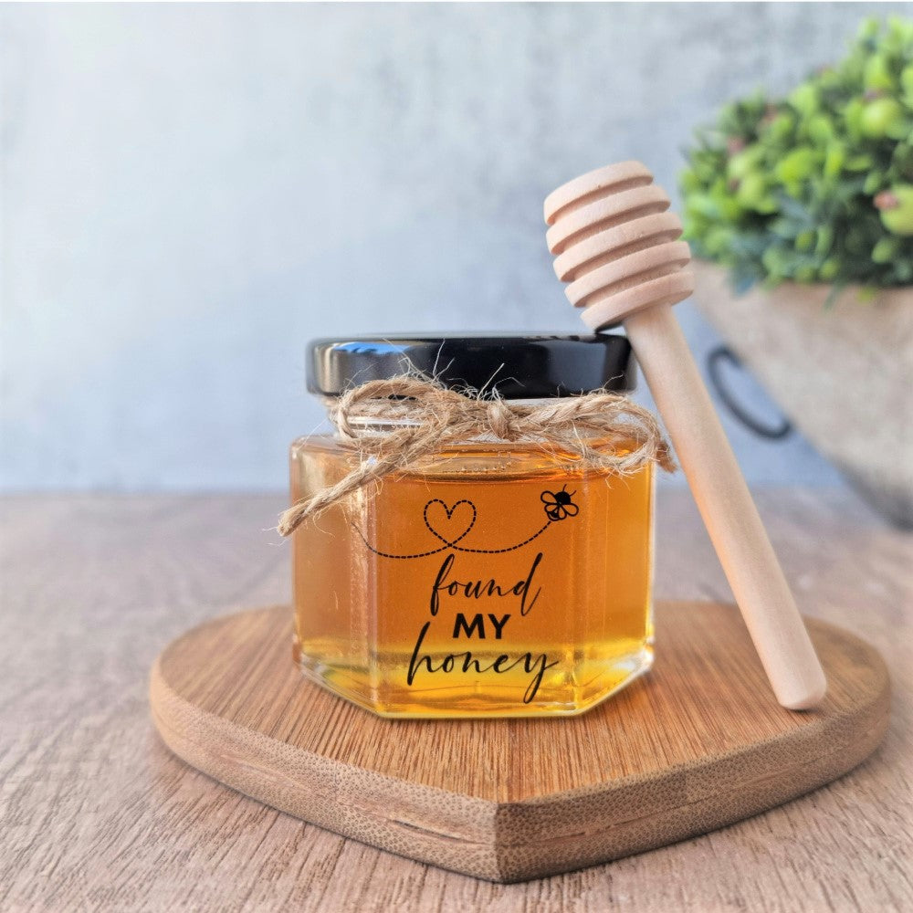 60ml honey jar favour with dipper