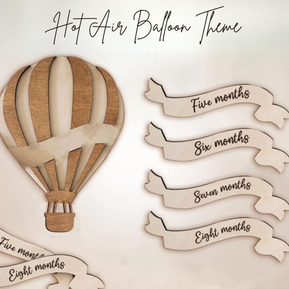 Hot Air Balloon Baby Milestone Markers
