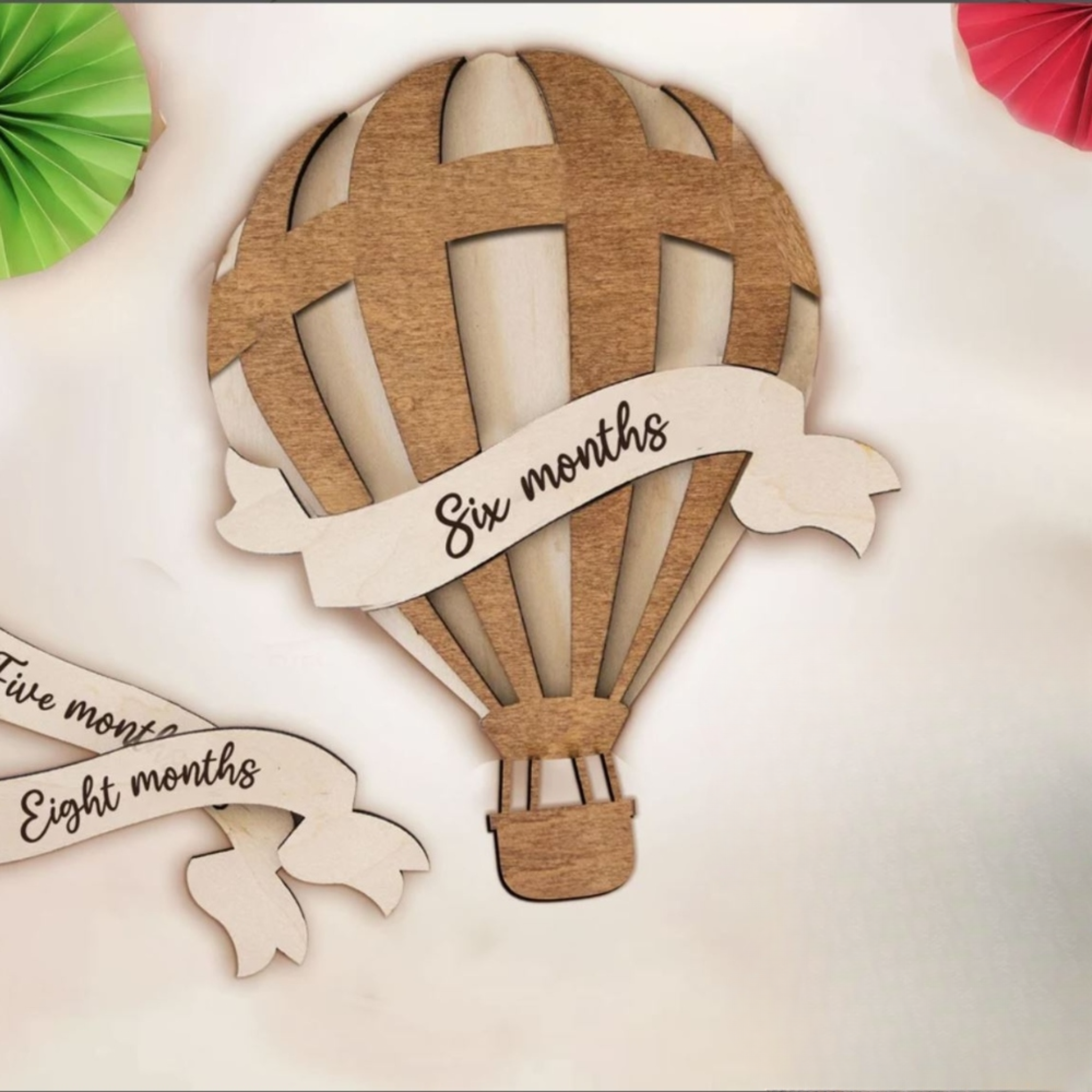Hot Air Balloon Baby Milestone Markers