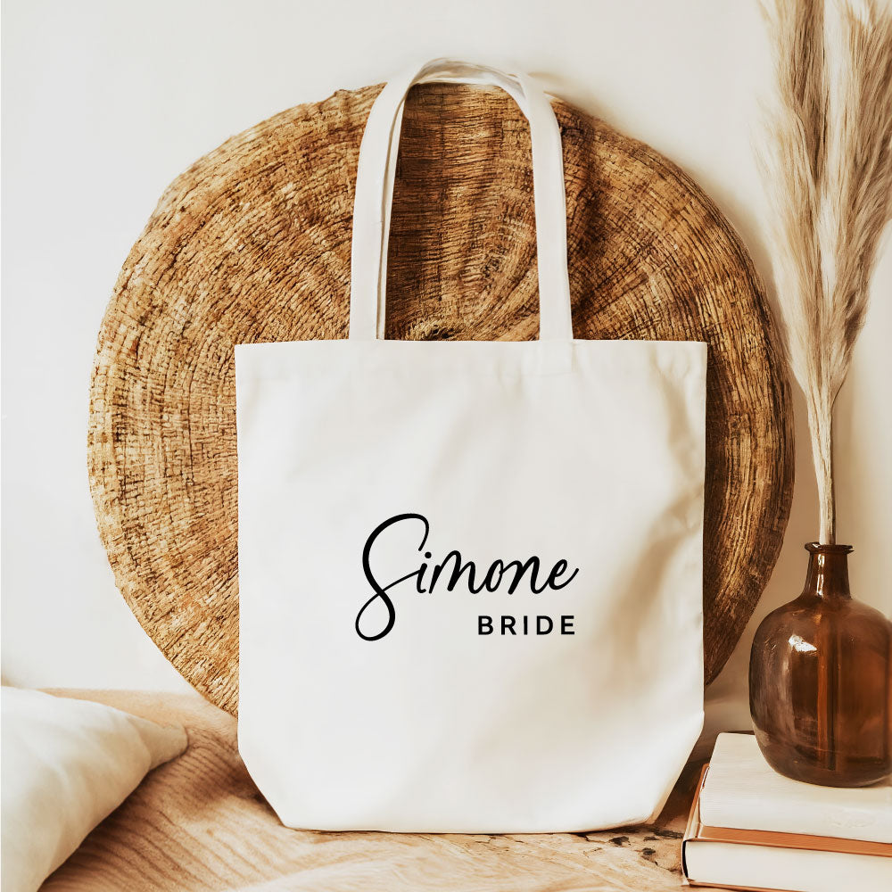 Large Personalised Cotton Shopper Tote Bags, cotton, wedding favour