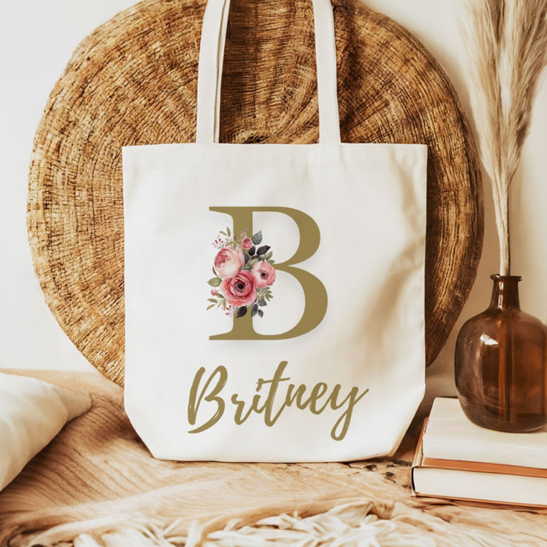 Large Full Colour Printed Personalised Cotton Shopper Tote Bags, cotton, wedding favour