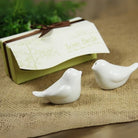 Love Birds in Window Salt & Pepper Shakers, ceramic, wedding favour