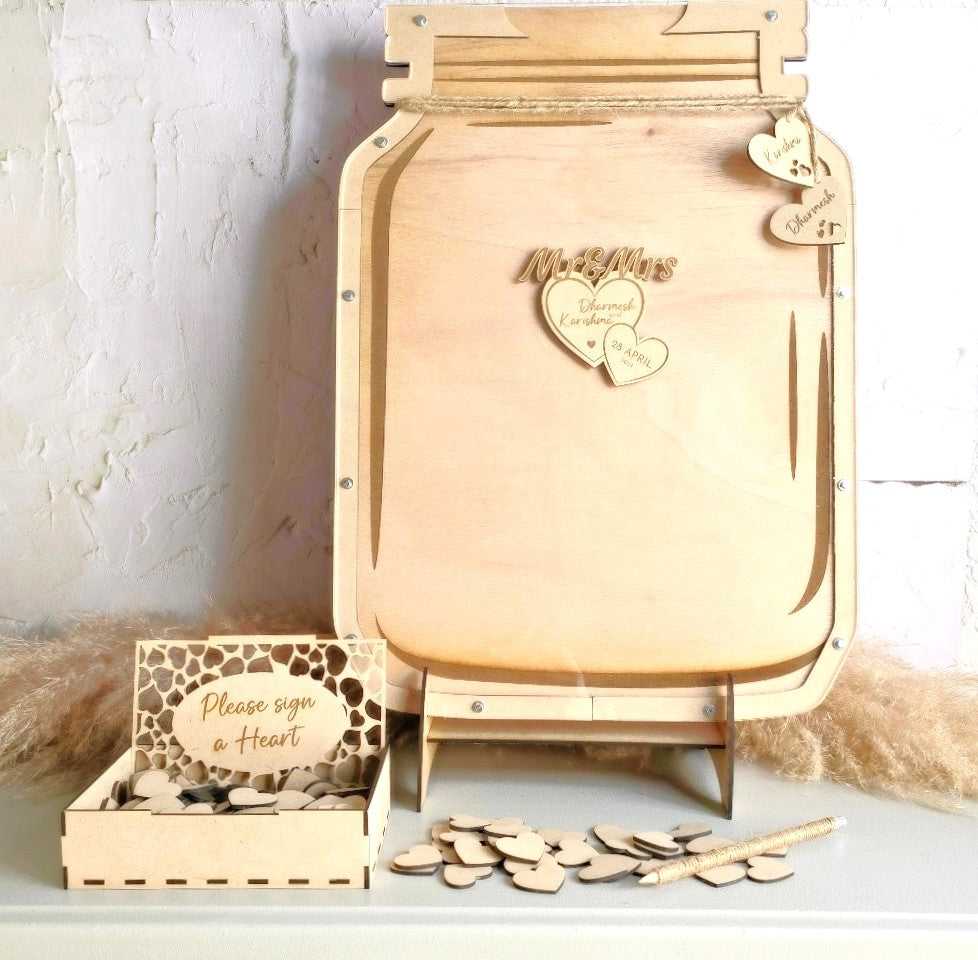 Mason Jar Guestbook Dropbox