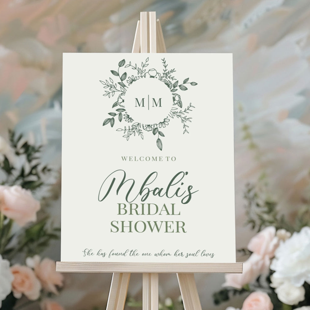 Welcome Sign - Bridal Shower - Minimalist, welcome sign