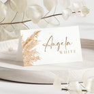Place card holder - Boho inspired, red, place card