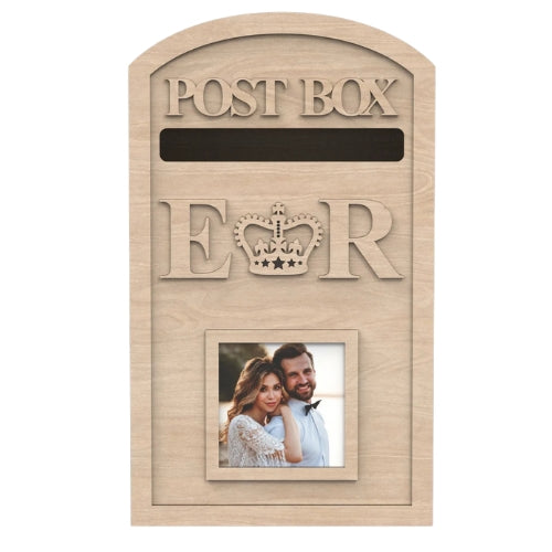 Love Letters Post-Box Wedding Card Box, acrylic, tag