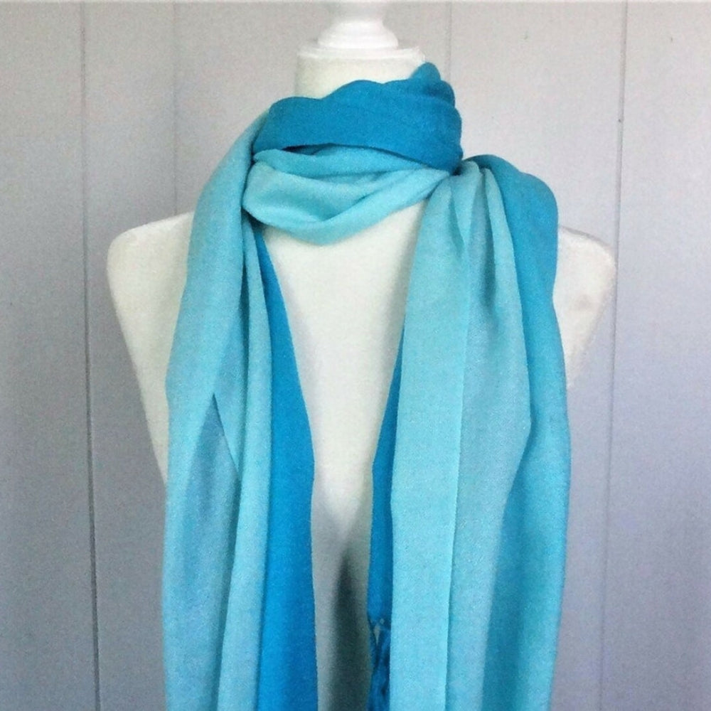 Pashmina with faded ombre effect, lilac, wedding favour