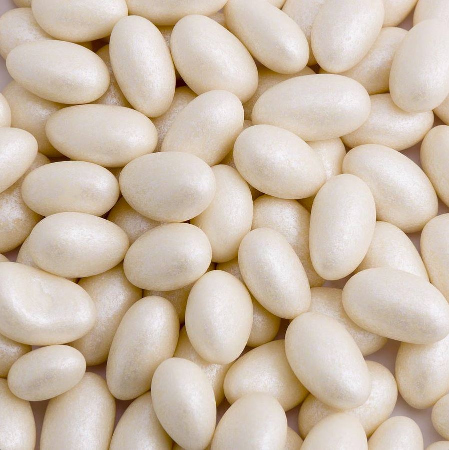 pearlised sugar coated almonds