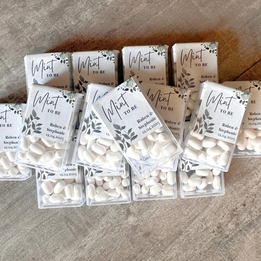 personalised tic tac mint to be favours