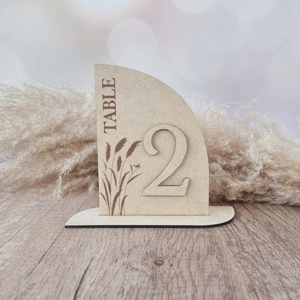 Rustic Boho Table Numbers, wood, table number