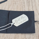 stainless steel dog tags-silver