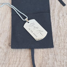 Personalised Silver Dog Tag Neck chain - Stainless Steel for Men, stainless steel, silver