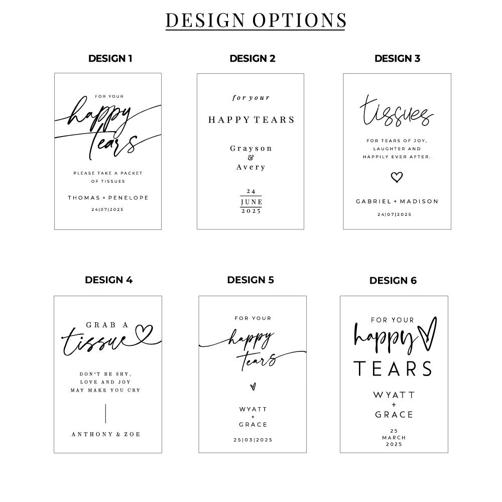 tissue pack designs i