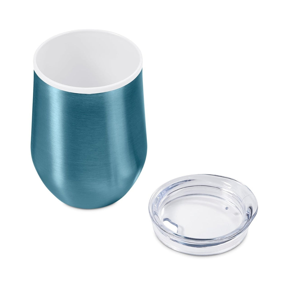 turquoise drinking tumbler