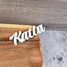 white acrylic name place holders