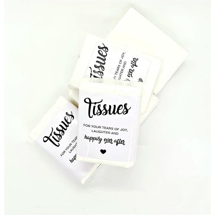 Tears of Joy Tissues, wedding favour