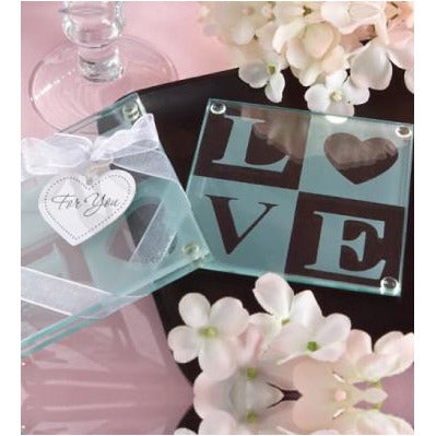LOVE Glass Coaster Gift Set (108213646)