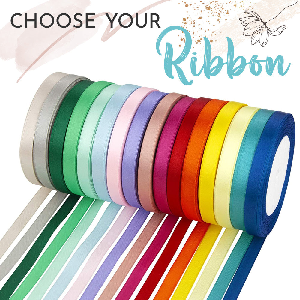 Ribbon - Satin, gold, wedding favour