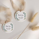 Luxury Eucalyptus on a Gold Frame - Round thank you tag
